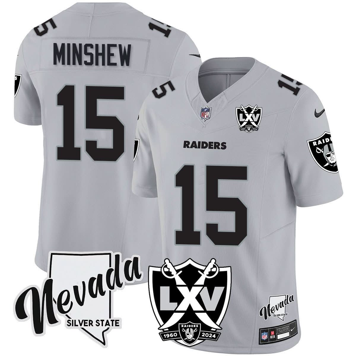 Men's Raiders 2025 Vapor Limited Jersey - 65th Anniversary - All Stitched