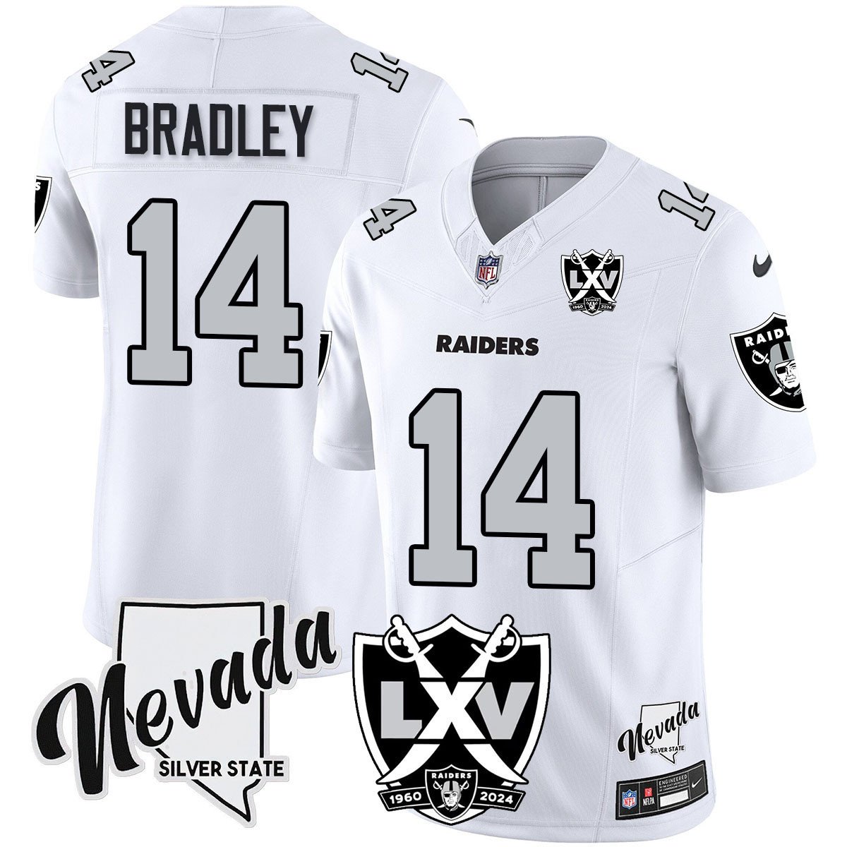 Men's Raiders 2025 Vapor Limited Jersey - 65th Anniversary - All Stitched