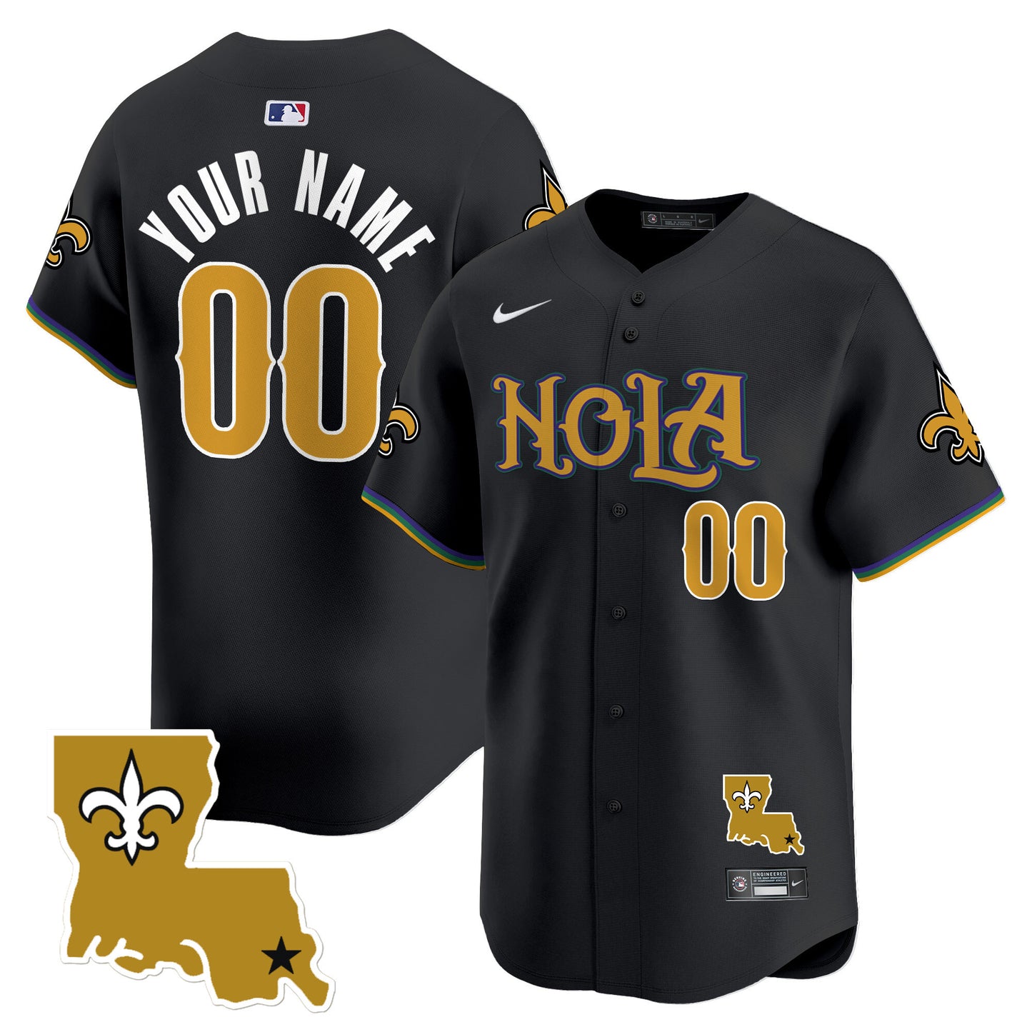 Saints Vapor Premier Limited Custom Jersey - All Stitched