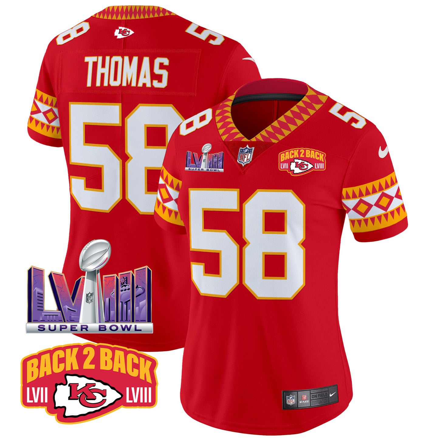 Women's Chiefs Special Vapor Limited Jersey - All Stitched