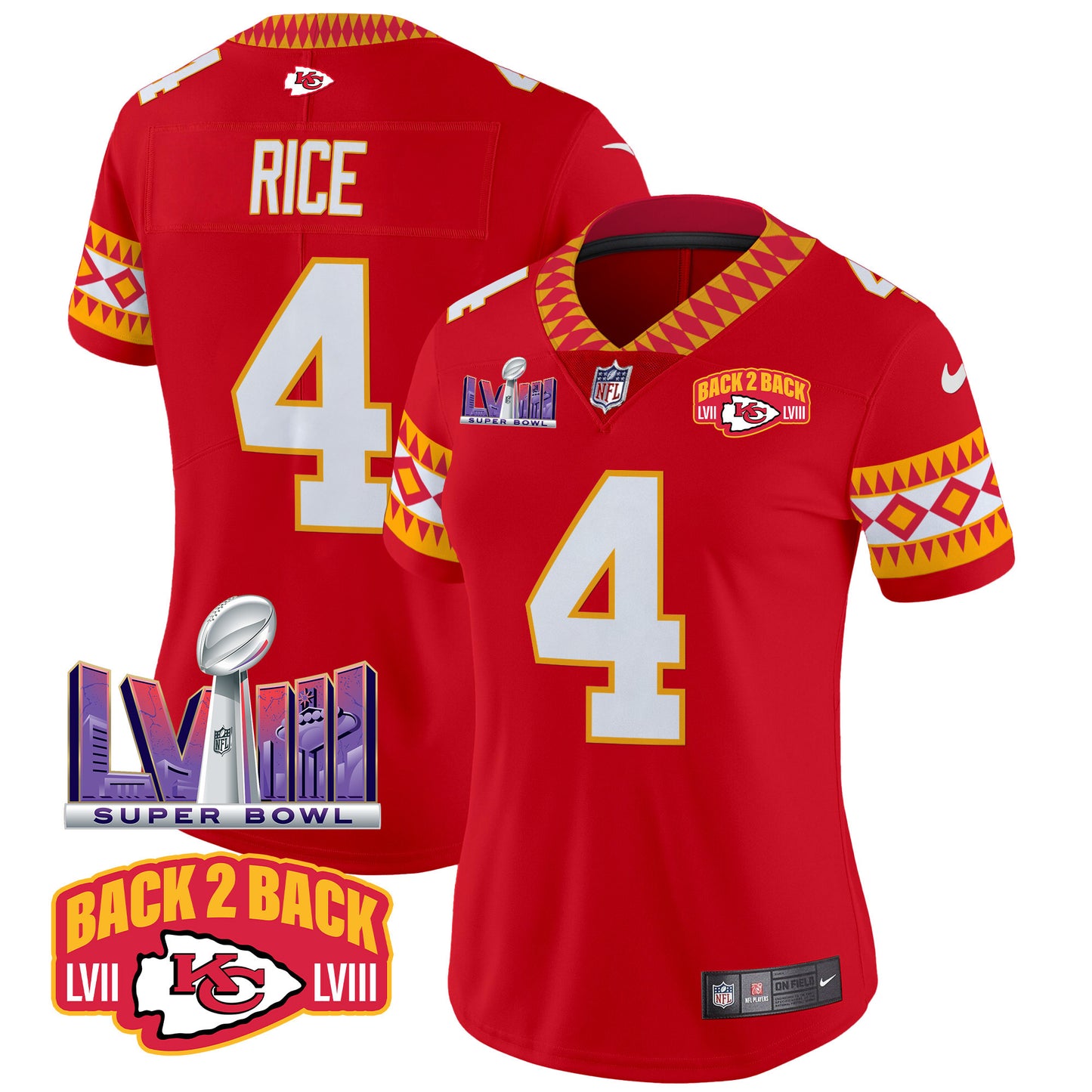 Women's Chiefs Special Vapor Limited Jersey - All Stitched