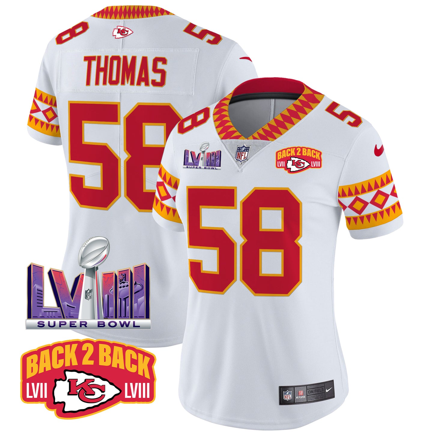 Women's Chiefs Special Vapor Limited Jersey - All Stitched