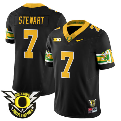 Oregon Ducks 2024 Forever Gang Green Jersey - All Stitched