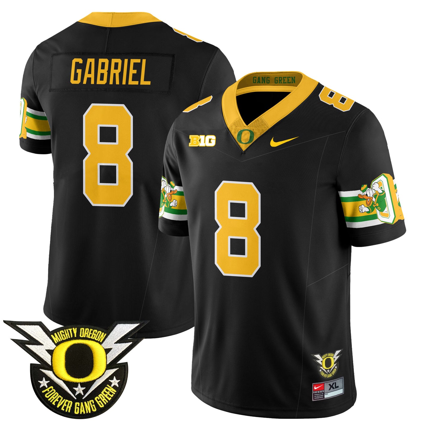 Oregon Ducks 2024 Forever Gang Green Jersey - All Stitched