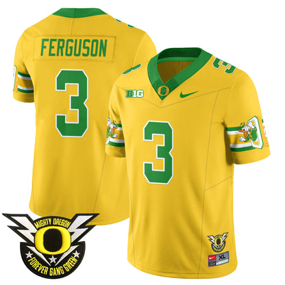 Oregon Ducks 2024 Forever Gang Green Jersey - All Stitched