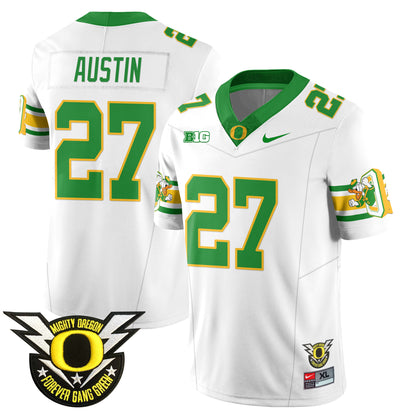 Oregon Ducks 2024 Forever Gang Green Jersey - All Stitched