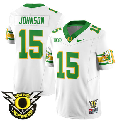 Oregon Ducks 2024 Forever Gang Green Jersey - All Stitched