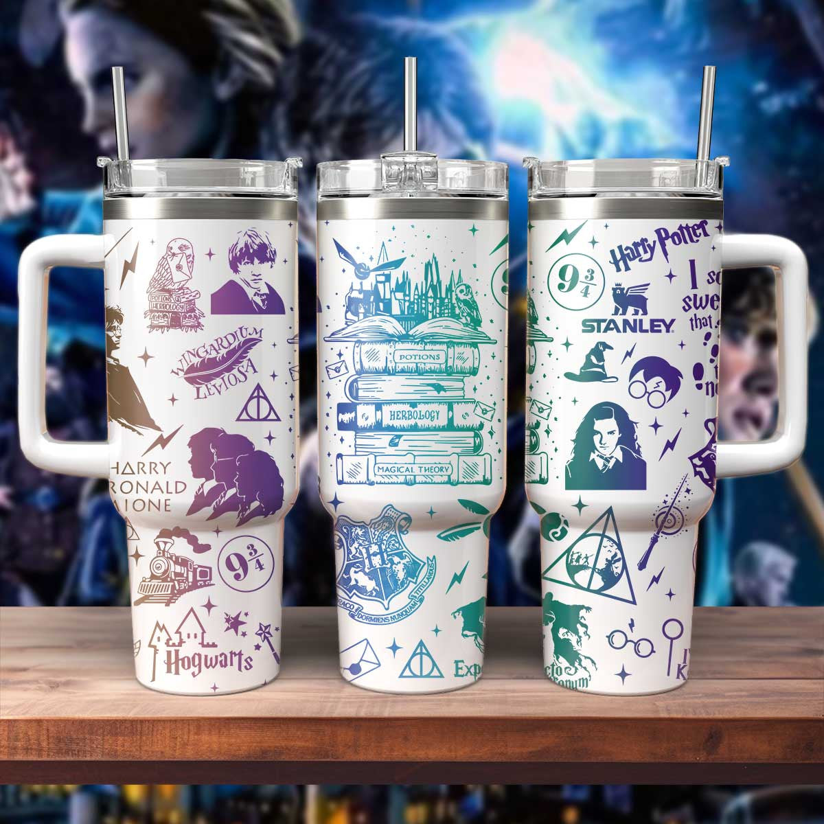 HP Gift For Fans Wizarding School Engraved Tumbler- 407TTTLTB003