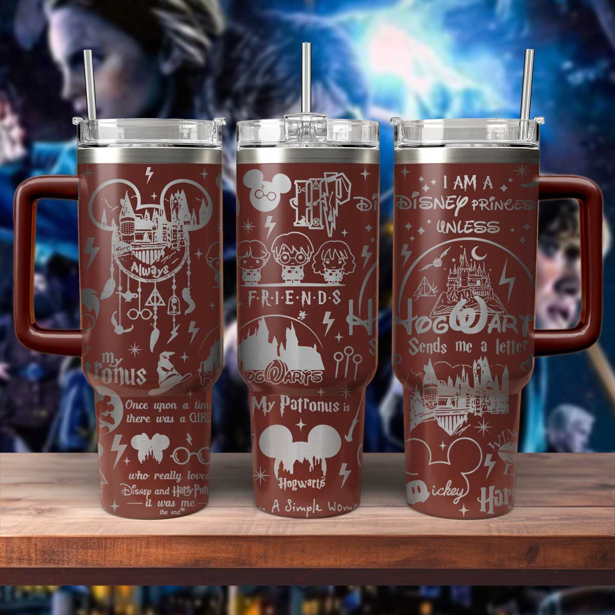 Harry Potter Disney Inspired Engraved Tumbler- 407TTTLTB005