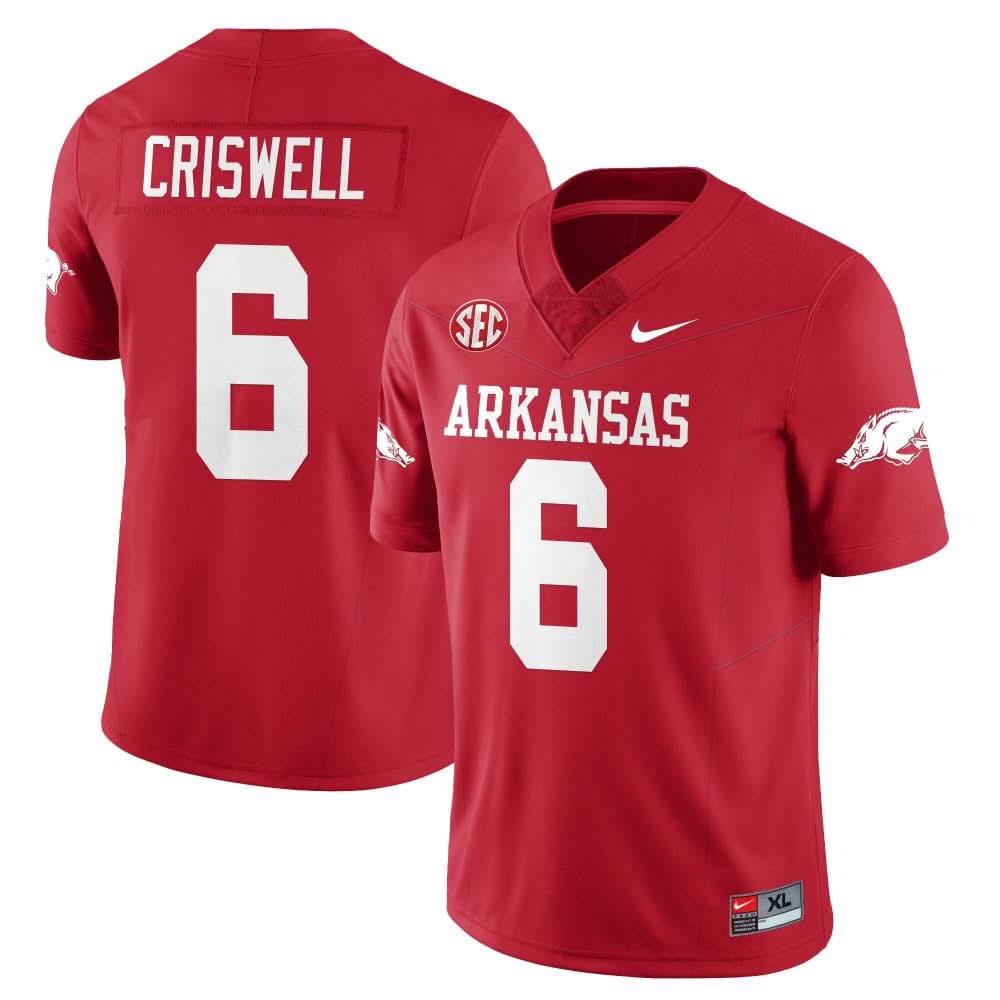 Arkansas Razorback Football 2023 Jersey - All Stitched