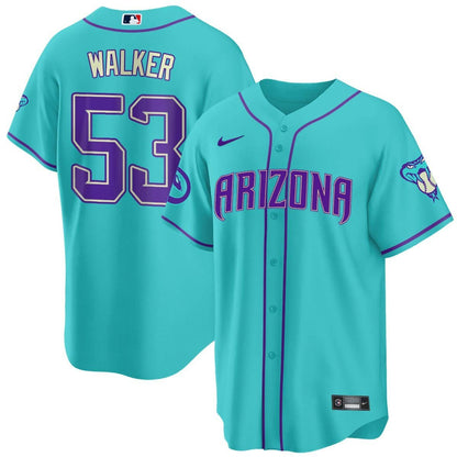 2024 Arizona Diamondbacks Teal Purple Jersey - All Stitched