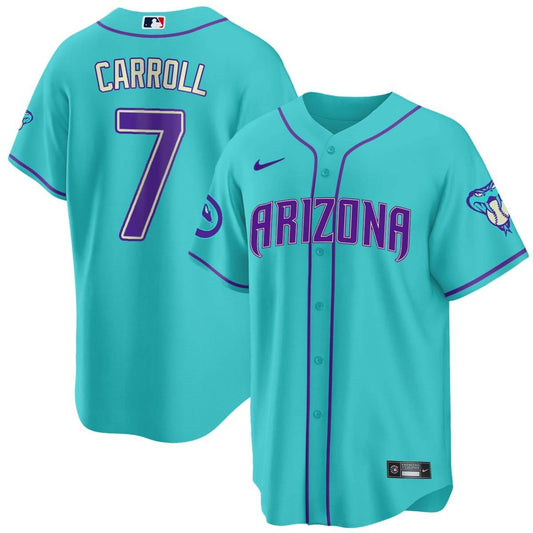 2024 Arizona Diamondbacks Teal Purple Jersey - All Stitched