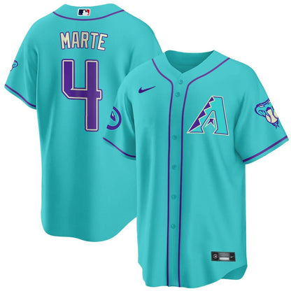 2024 Arizona Diamondbacks Teal Purple Jersey - All Stitched