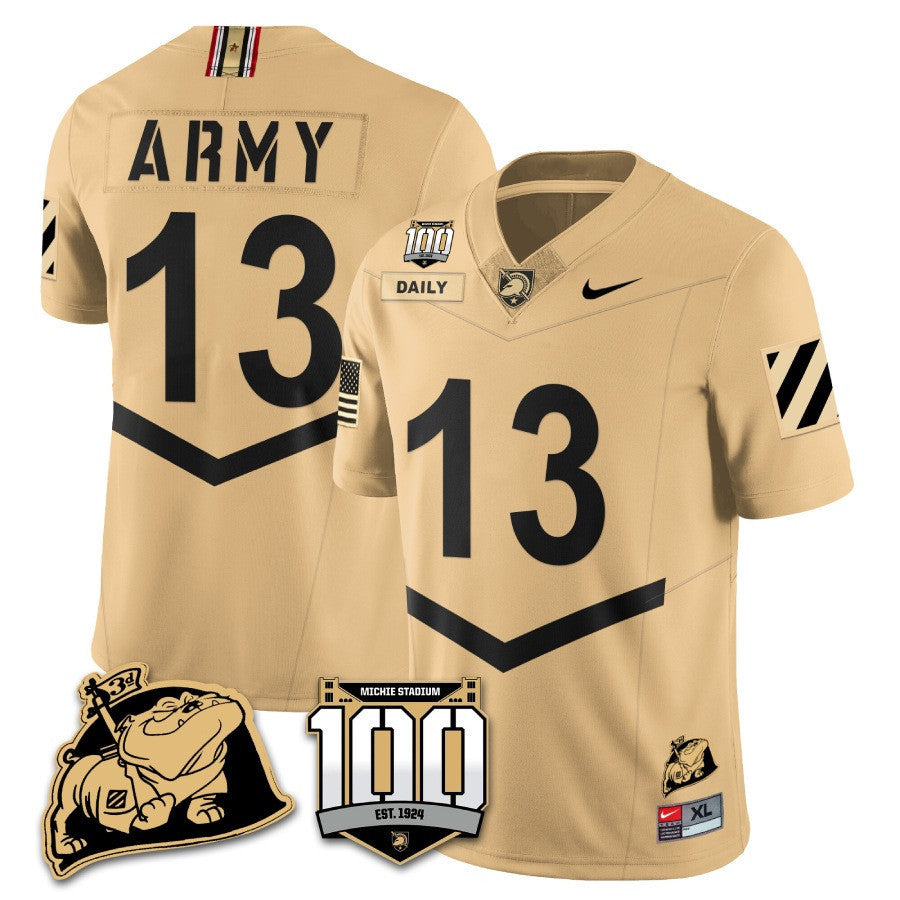 Army Black Knights 100th Anniversary Patch Vapor Jersey - All Stitched