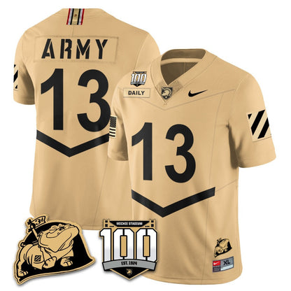 Army Black Knights 100th Anniversary Patch Vapor Jersey - All Stitched