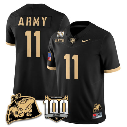 Army Black Knights 100th Anniversary Patch Vapor Jersey - All Stitched