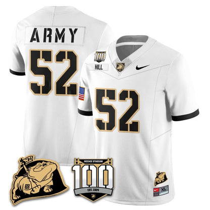 Army Black Knights 100th Anniversary Patch Vapor Jersey - All Stitched