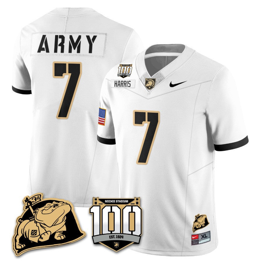 Army Black Knights 100th Anniversary Patch Vapor Jersey - All Stitched