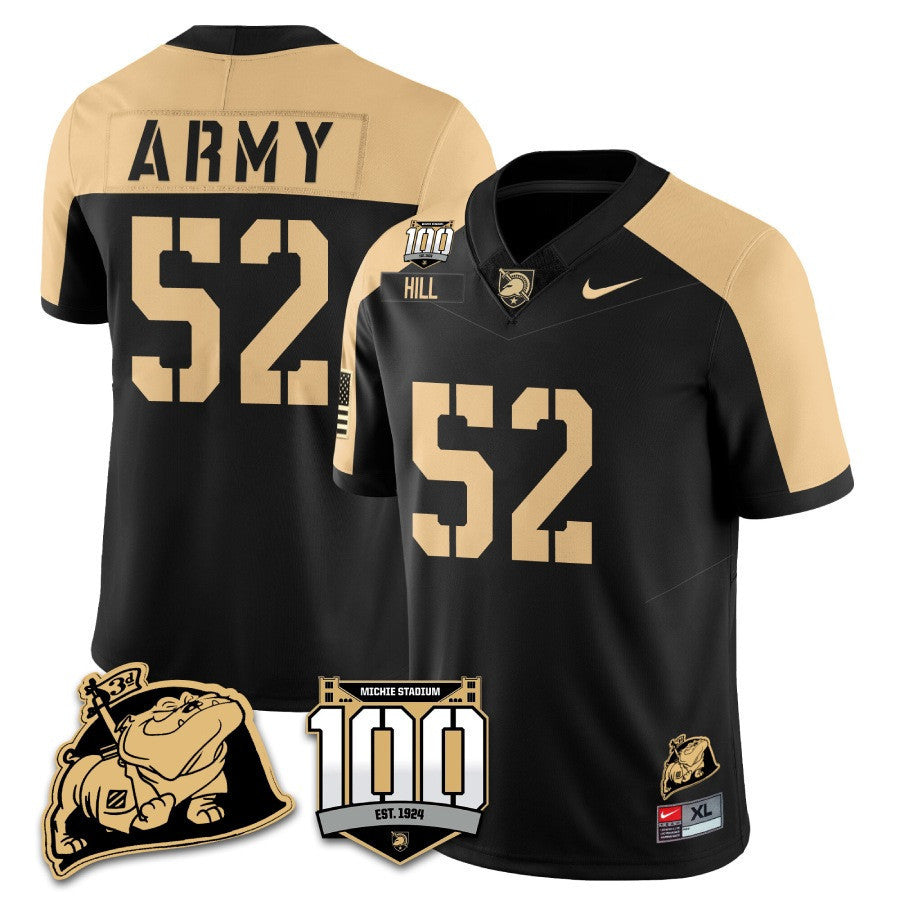 Army Black Knights 100th Anniversary Patch Vapor Jersey - All Stitched