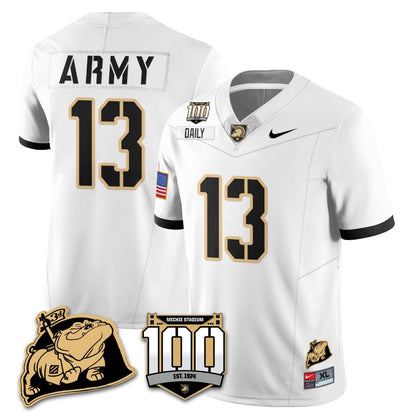 Army Black Knights 100th Anniversary Patch Vapor Jersey - All Stitched