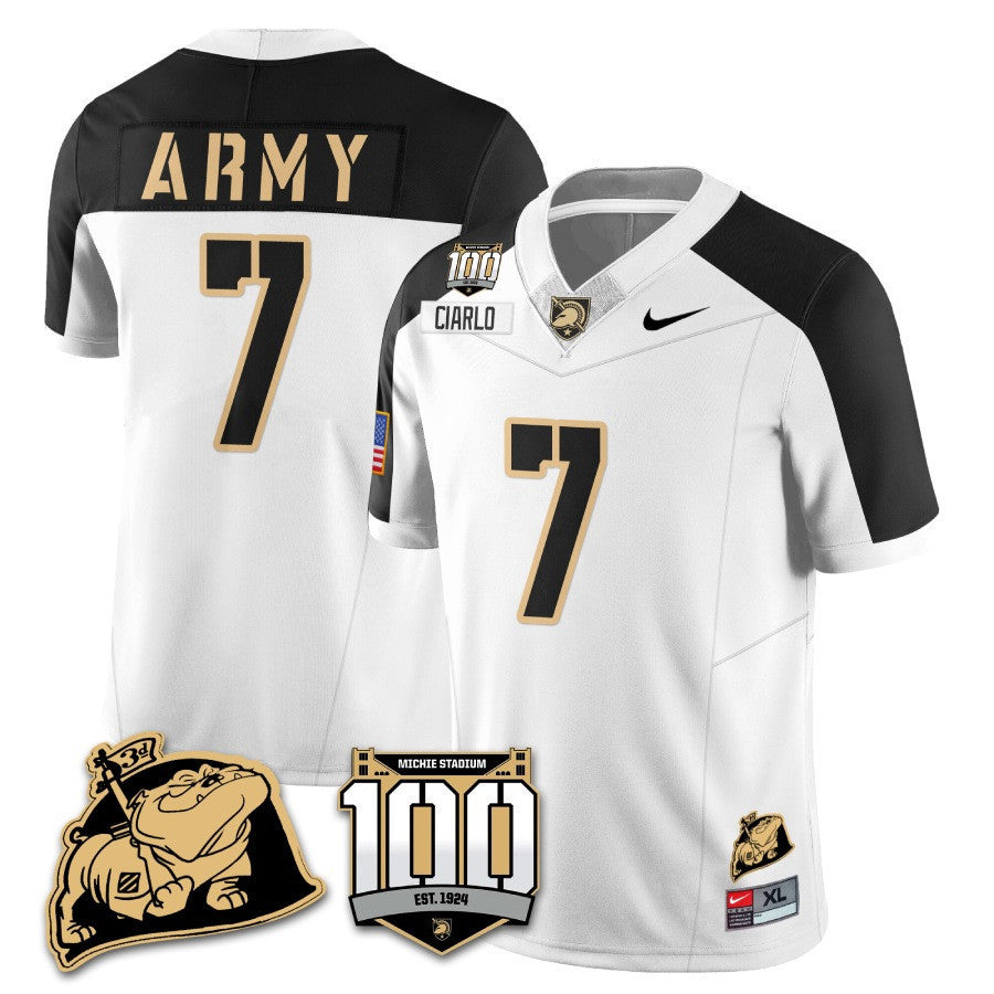 Army Black Knights 100th Anniversary Patch Vapor Jersey - All Stitched