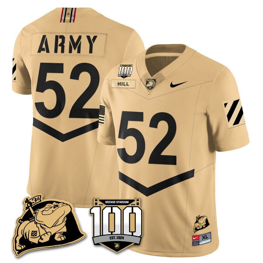 Army Black Knights 100th Anniversary Patch Vapor Jersey - All Stitched