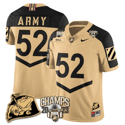 Army Black Knights 2023 CIC Trophy Champion Patch Jersey - All Stitched