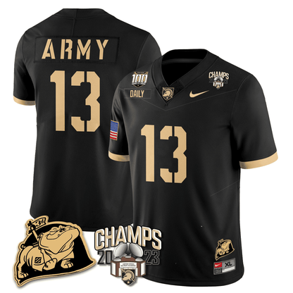 Army Black Knights 2023 CIC Trophy Champion Patch Jersey - All Stitched