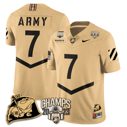 Army Black Knights 2023 CIC Trophy Champion Patch Jersey - All Stitched