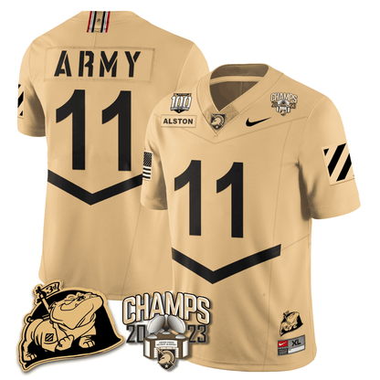 Army Black Knights 2023 CIC Trophy Champion Patch Jersey - All Stitched