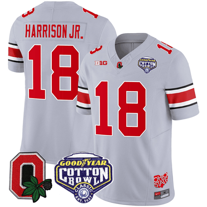 Ohio State Buckeyes Good Year Cotton Bowl Patch Jersey - All Stitched