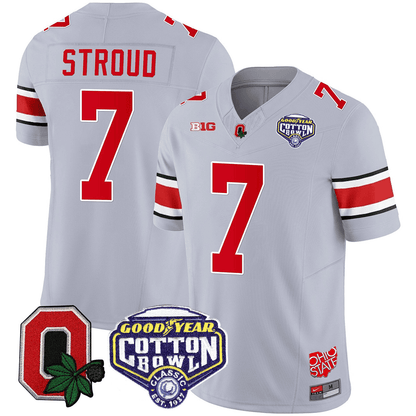 Ohio State Buckeyes Good Year Cotton Bowl Patch Jersey - All Stitched