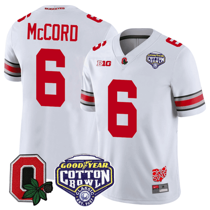 Ohio State Buckeyes Good Year Cotton Bowl Patch Jersey - All Stitched