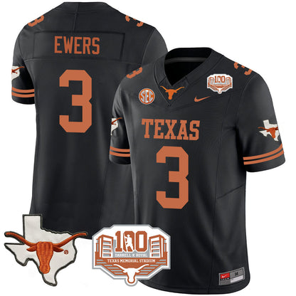 Texas Longhorns 2024 Vapor Limited Jersey - 100 years of Darrell K Royal - All Stitched