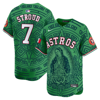 Astros Mexico Guadalupe Vapor Premier Limited Jersey - Printed