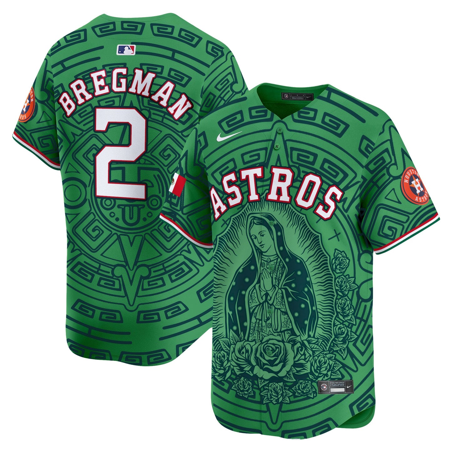 Astros Mexico Guadalupe Vapor Premier Limited Jersey - Printed