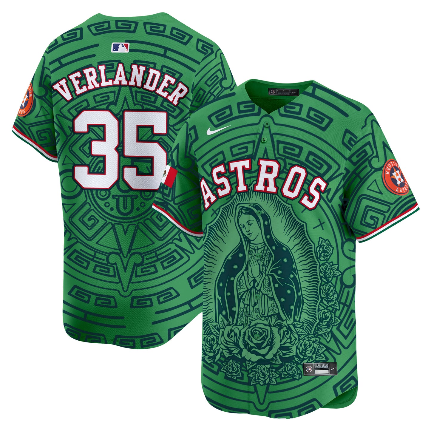 Astros Mexico Guadalupe Vapor Premier Limited Jersey - Printed