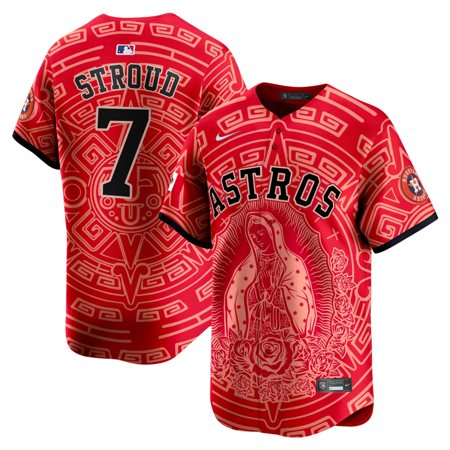 Astros Mexico Guadalupe Vapor Premier Limited Jersey - Printed