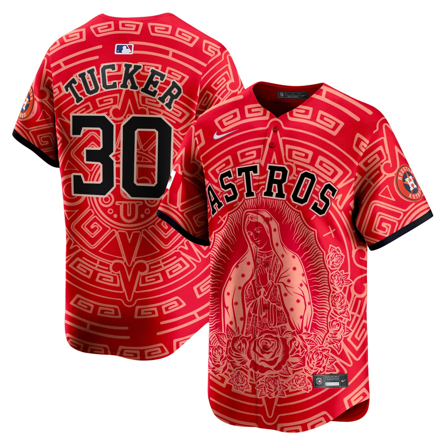 Astros Mexico Guadalupe Vapor Premier Limited Jersey - Printed