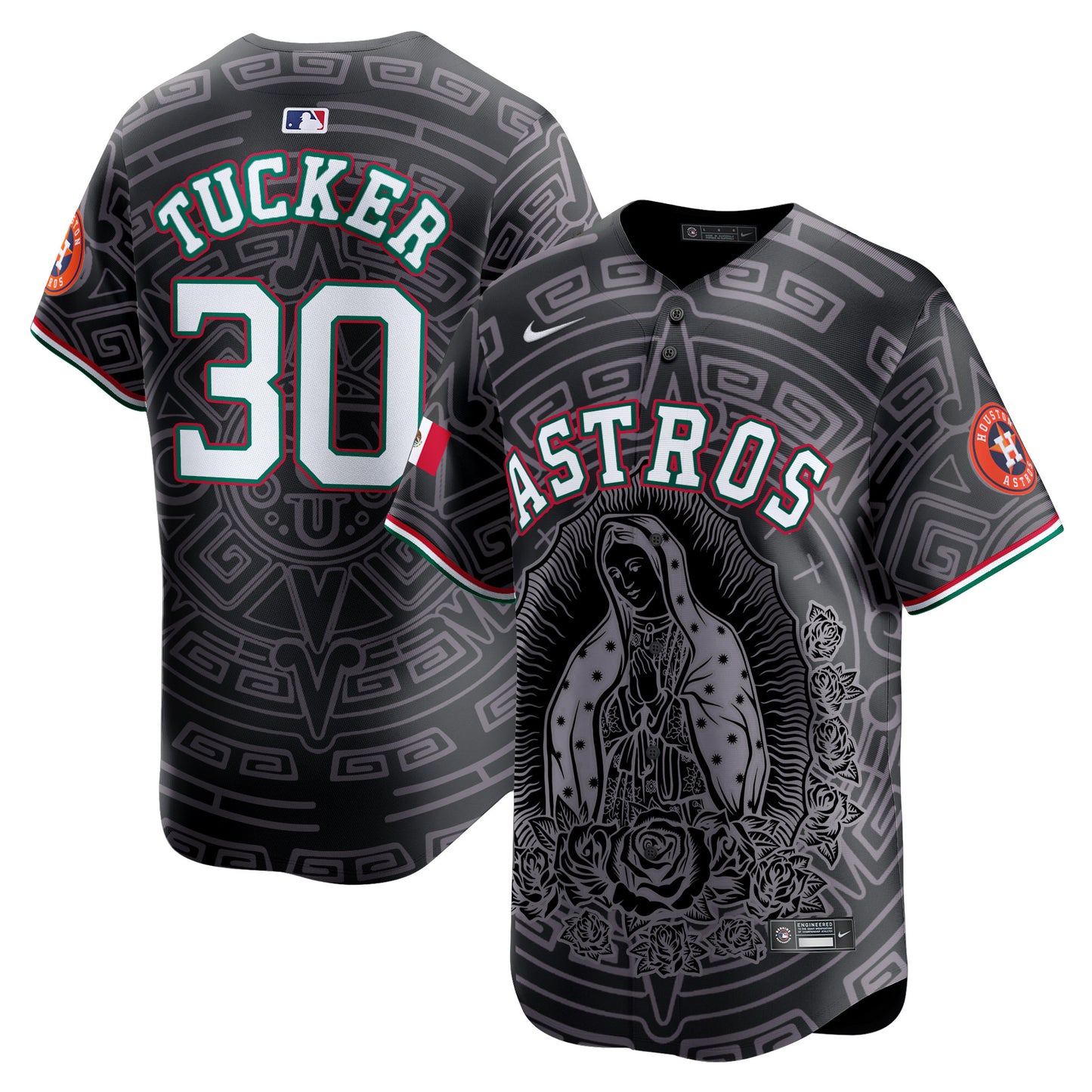 Astros Mexico Guadalupe Vapor Premier Limited Jersey - Printed