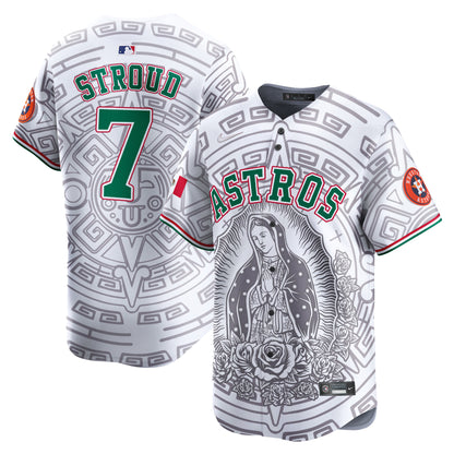 Astros Mexico Guadalupe Vapor Premier Limited Jersey - Printed