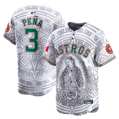 Astros Mexico Guadalupe Vapor Premier Limited Jersey - Printed