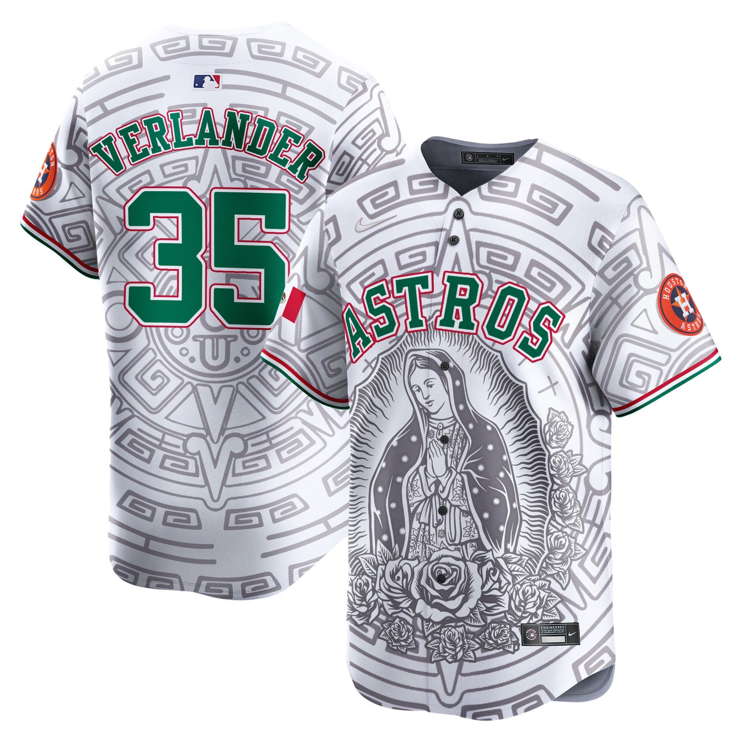 Astros Mexico Guadalupe Vapor Premier Limited Jersey - Printed