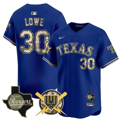 Men's Texas Rangers Armed Forces Day Vapor Premier Limited Jersey - All Stitched