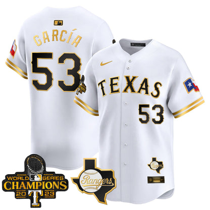 Texas Rangers World Series Champions Vapor Premier Limited Jersey V2 - All Stitched