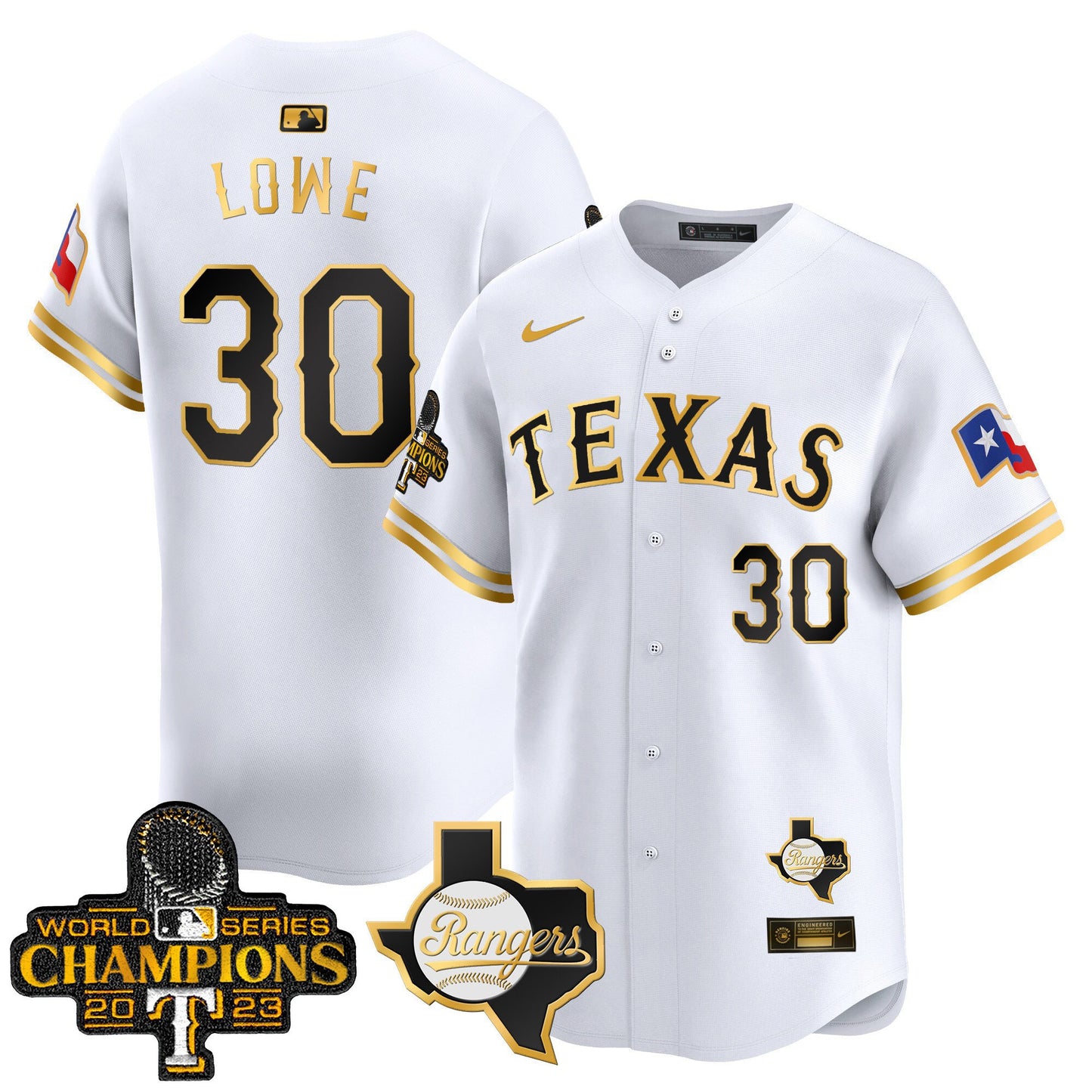 Texas Rangers World Series Champions Vapor Premier Limited Jersey V2 - All Stitched