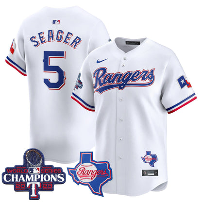 Texas Rangers World Series Champions Vapor Premier Limited Jersey V2 - All Stitched