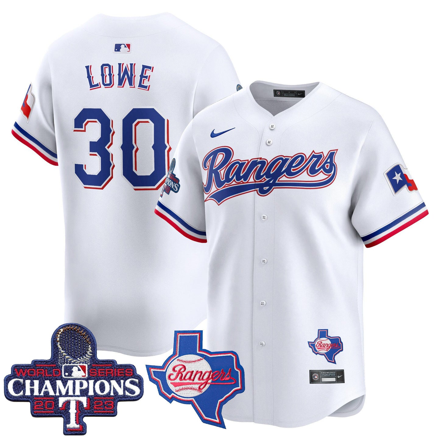 Texas Rangers World Series Champions Vapor Premier Limited Jersey V2 - All Stitched