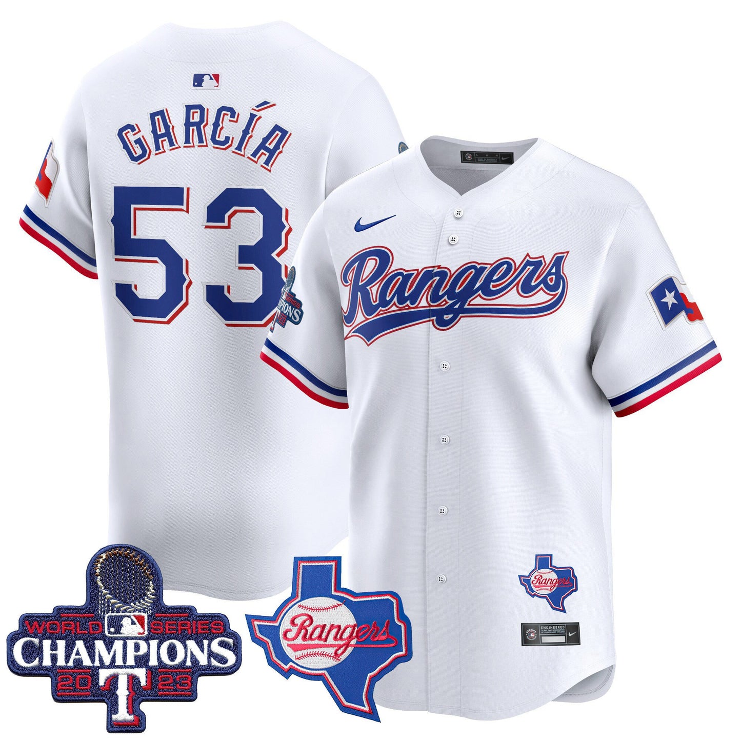 Texas Rangers World Series Champions Vapor Premier Limited Jersey V2 - All Stitched