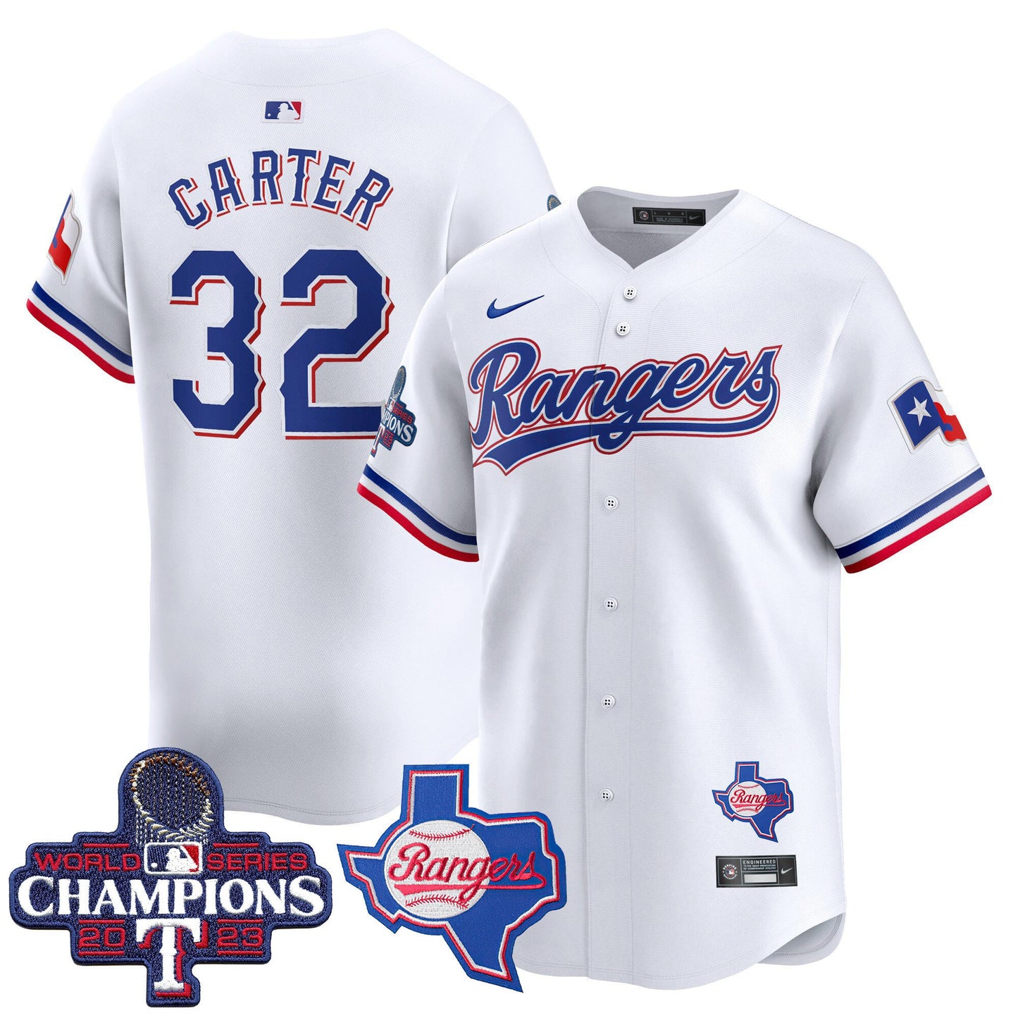 Texas Rangers World Series Champions Vapor Premier Limited Jersey V2 - All Stitched